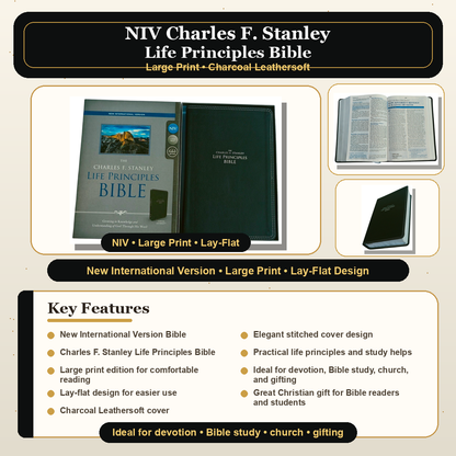 NIV Charles F. Stanley Life Principles Bible | Study Bible, Reference Bible | Holy Bible