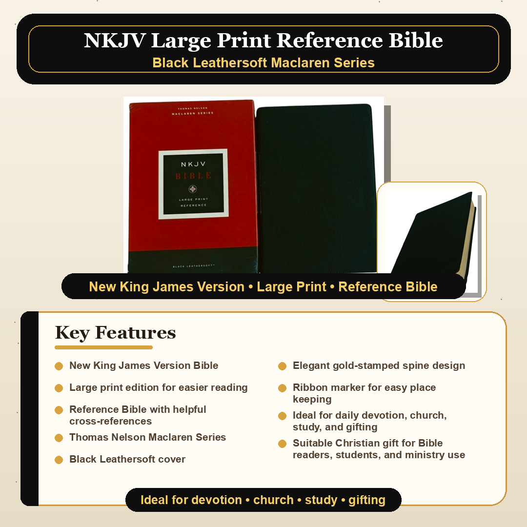 NKJV Large Print Reference Bible | Study Bible, Reference Bible | Holy Bible