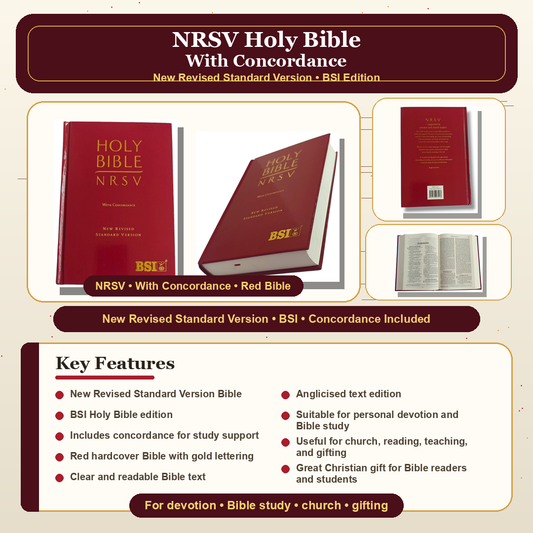 NRSV Holy Bible with Concordance | Bible Commentary, Bible Reference | English Christian Book