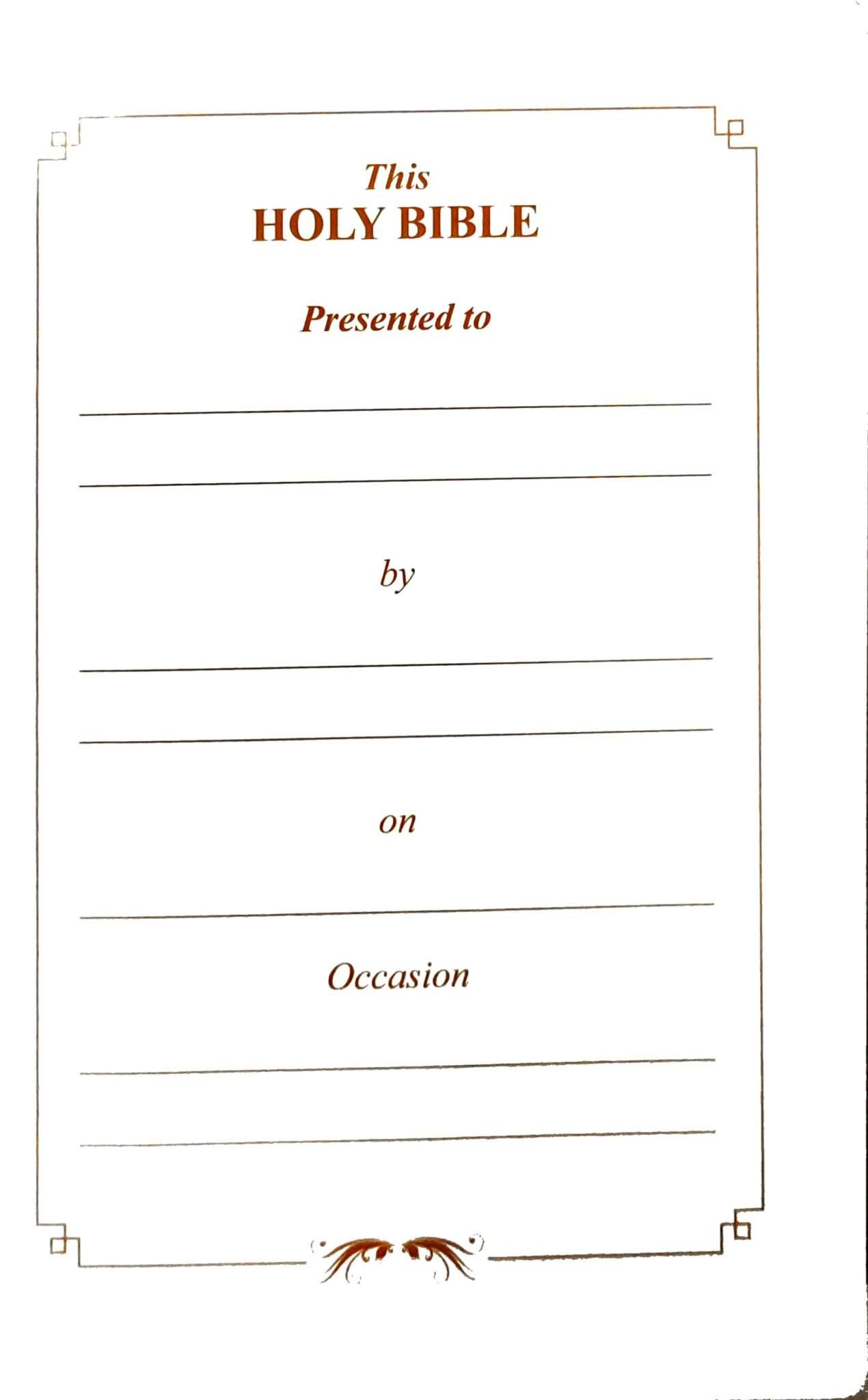 Tamil Bible Semi-Compact Edition, Brown Open-Type Cover with Thumb Index (ISBN: 9788119095742)