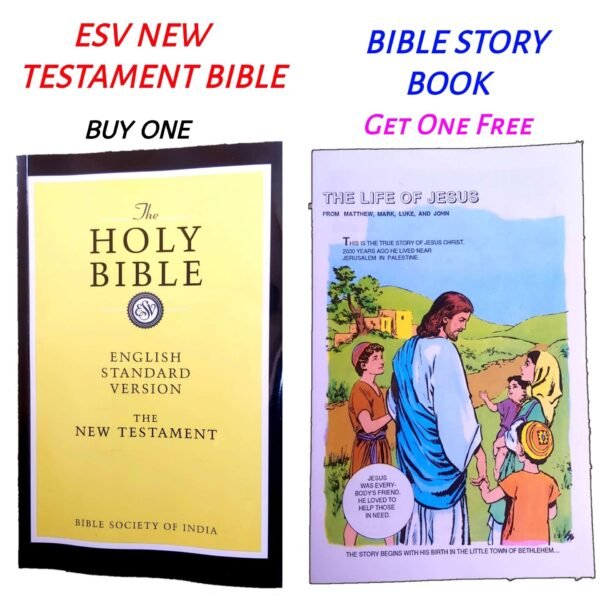 The Holy Esv New Testament Bible With Bible Story Book