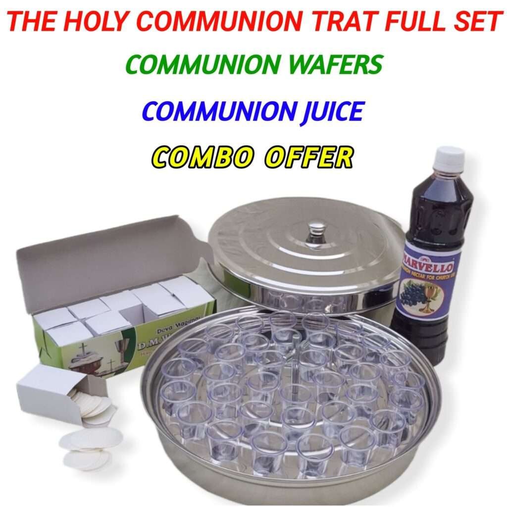 The Holy Communion Full Set Holy Communion Tray & Communion Wafers