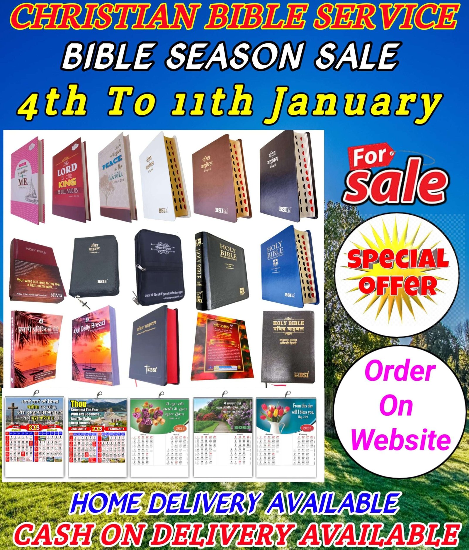 BIBLE SEASON SALE 4th To 11th January