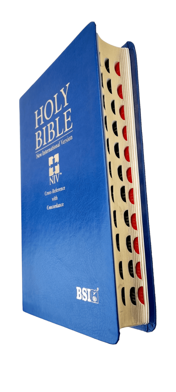 Holy NIV Bible Cross-Reference With Concordance Red Letter Edition ( NIV Bible Blue - AMITY