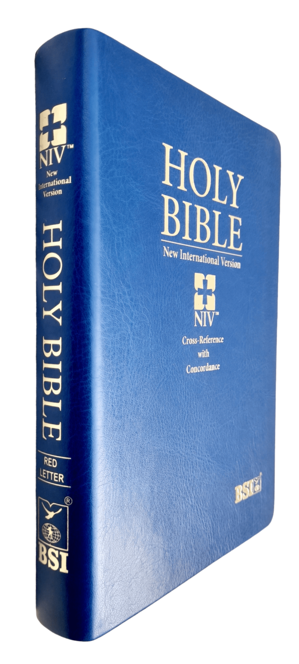 Holy NIV Bible Cross-Reference With Concordance Red Letter Edition ( NIV Bible Blue - AMITY 2023