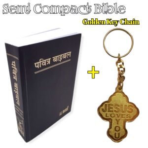 The Holy Hindi Bible Semi Compact 2023 New Edition With Golden Key Chaine