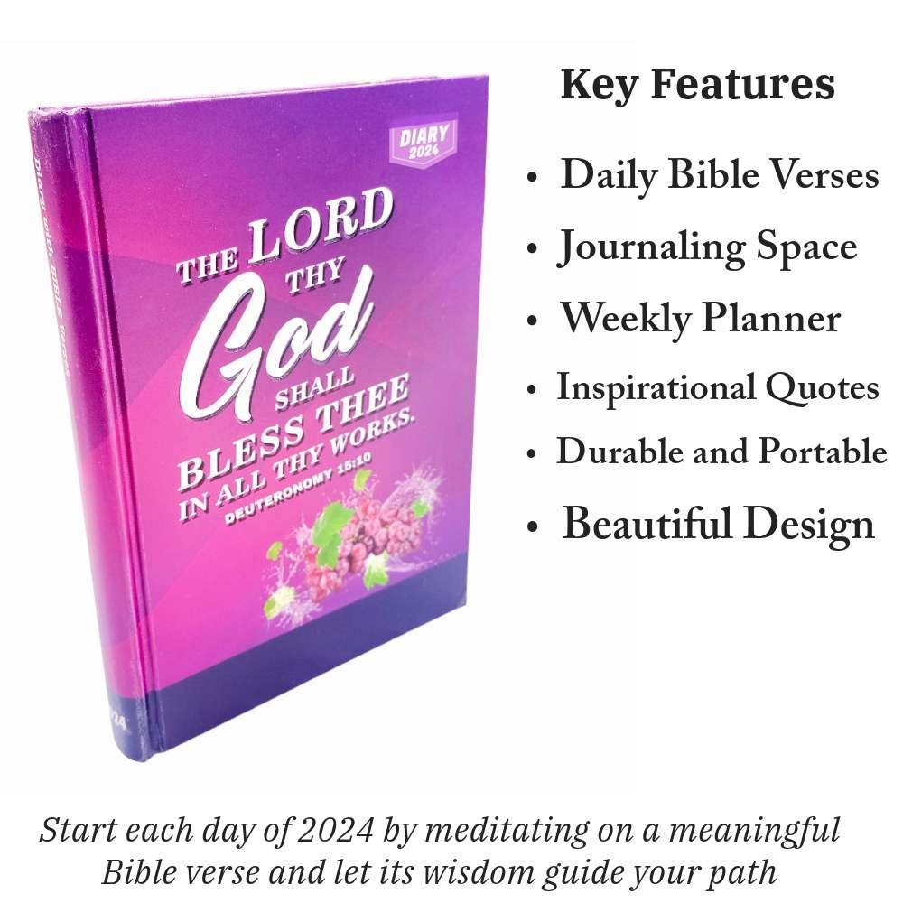 Daily Blessings 2024 Inspirational Bible Diary , Journey of Faith The