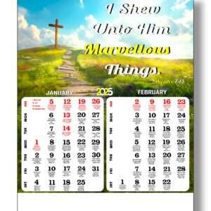 2025 Wall Calendar Featuring Beautiful Bible Verses