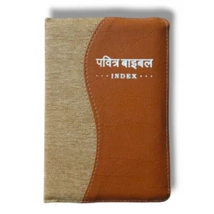 Compact Hindi Bible yellow with Orange