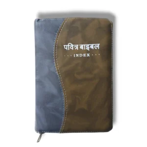 Compact Hindi Bible GRAY WITH BROWN