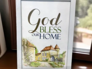 11 inch × 8 inch | God Bless Our