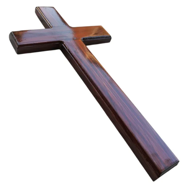 DARK PURE WOODEN CROSS 55
