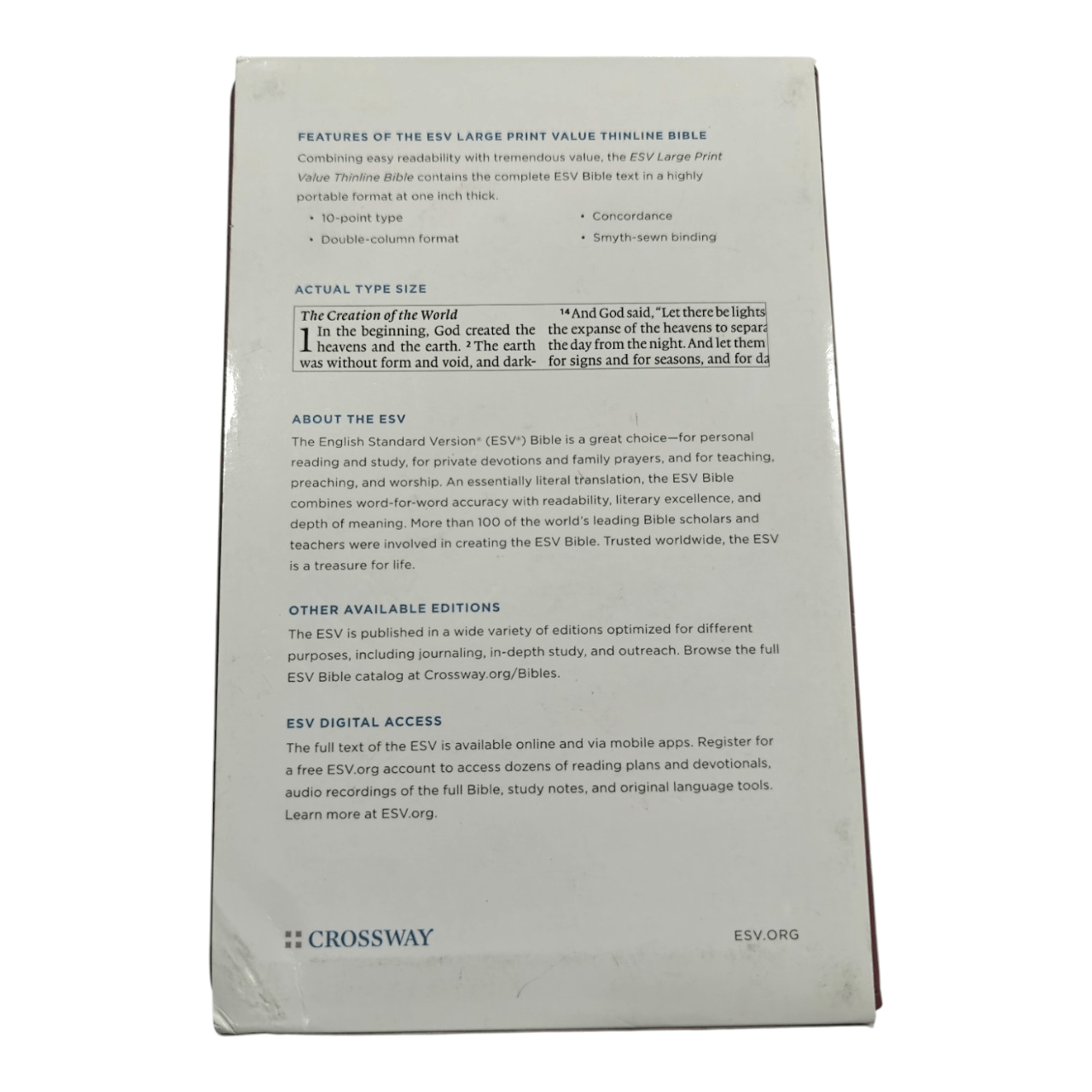 Esv large print value