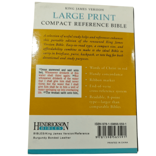 Kjv large print compact refernce bible (3)