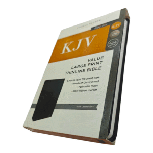KJV Value Thinline Bible, Large Print, Black Leathersoft – Comfort Print, Red Letter, Slim & Affordable