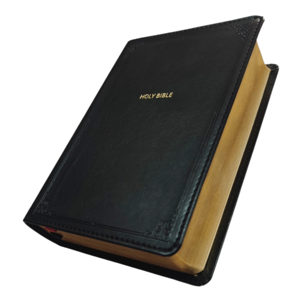 NKJV Compact Bible – Black LeatherSoft, Red Letter Edition, Portable Easy-to-Carry Design with Words of Christ Highlighted, Perfect for Travel, Church, and Daily Reading - Image 3