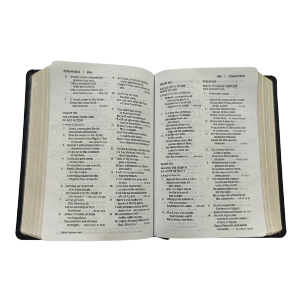 NKJV Compact Bible – Black LeatherSoft, Red Letter Edition, Portable Easy-to-Carry Design with Words of Christ Highlighted, Perfect for Travel, Church, and Daily Reading - Image 5
