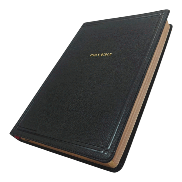 NKJV Giant Print Thinline Bible – Black LeatherTouch, Extra-Large Print for Easy Reading, Slim Lightweight Design, Elegant Faux Leather Cover for Comfortable Daily Use  Product Descr - Image 3