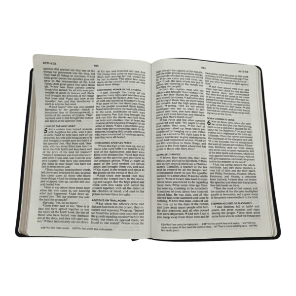 NKJV Giant Print Thinline Bible – Black LeatherTouch, Extra-Large Print for Easy Reading, Slim Lightweight Design, Elegant Faux Leather Cover for Comfortable Daily Use  Product Descr - Image 5