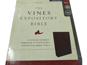 NKJV Vine's Expository Bible, Hardcover - Word Studies & Commentary from Jerry Vines