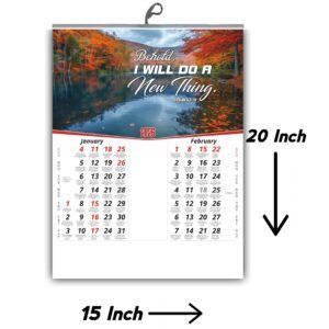Designed wall calendar english 2026