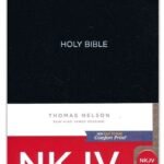 NKJV Gift and Award Bible, Red Letter Edition, Black Leather Flexi Cover - ISBN 9780718074791