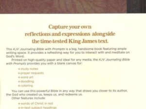 KJV Journaling Bible with Guided Prompts - Hardbound Edition (ISBN: 9781636095622)