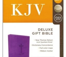Purple imitation leather KJV Deluxe Gift Bible with red letter edition