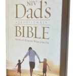 NIV Dad's Devotional Bible in New International Version Hardcover format, ideal for fathers seeking spiritual guidance.