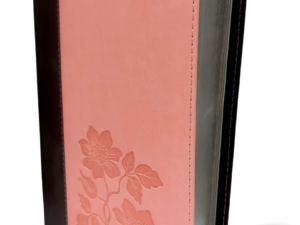 NLT Slimline Center Column Reference Bible, Brown/Pink (Slimline Reference: NLT) Imitation Leather