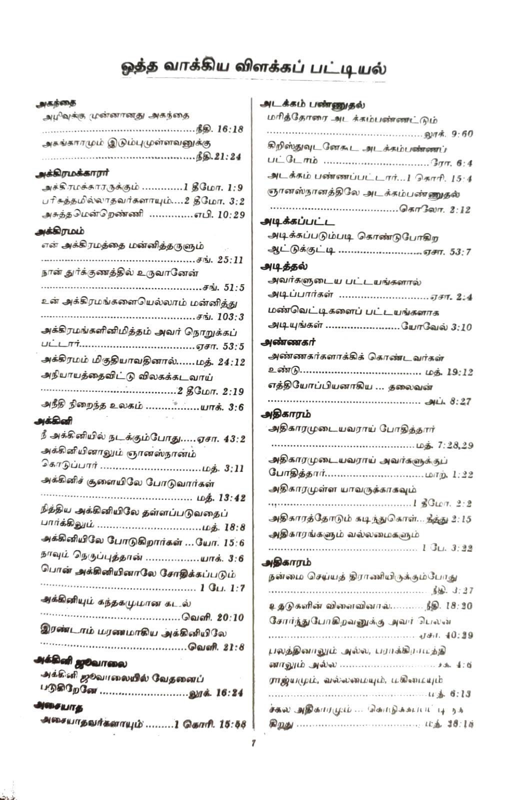 Tamil Compact Pocket Size Bible with Thumb Index (China Print Edition, ISBN: 9788122141269)