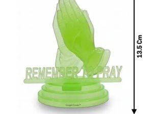 Luminous Radium Praying Hands and Christian Cross Religious Decor
