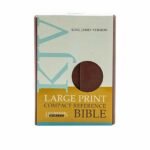 KJV Large Print Compact Reference Bible with Flap, Espresso, Flexisoft (Imitation Leather)
