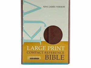 KJV Large Print Compact Reference Bible with Flap, Espresso, Flexisoft (Imitation Leather)