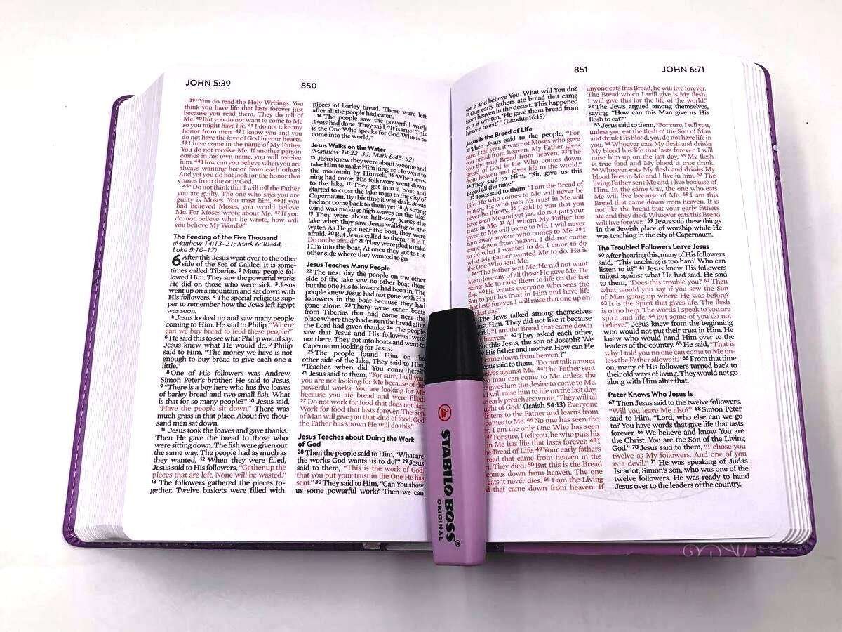 The New Life Bible for Teen Girls: Unique Purple Soft Leather Edition