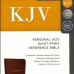 KJV Personal Size Reference Bible Giant Print, Leather-Look, Burgundy