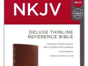 NKJV Deluxe Thinline Reference Bible, Brown Genuine Leather, Comfort Print - ISBN: 9780785248842