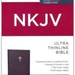NKJV Ultra Thinline Bible, Black Leather Soft Cover, ISBN 9781400338405
