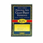 KJV Personal Size Giant Print Reference Bible (Imitation Leather, Burgundy, Red Letter)