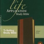 NLT Life Application Study Bible 2nd Edition Leather Edition Indexed Brown Tan Leatherlike Cover