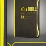 Grey and yellow canvas edition of the NLT Zips Bible, a high-quality spiritual resource for readers.