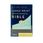 KJV Large Print Thinline Reference Bible (Flexisoft, Chocolate/Blue, Red Letter)
