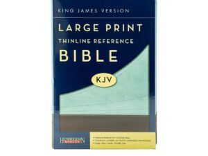 KJV Large Print Thinline Reference Bible (Flexisoft, Chocolate/Blue, Red Letter)