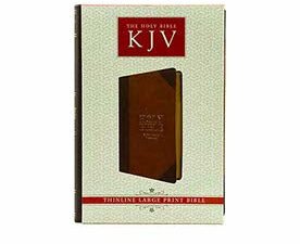 KJV Holy Bible Thinline Large Print image of a classic Christian Bible with large print text for easy reading