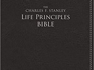 NIV Charles Stanley Life Principles Bible Leathersoft Black Holy Bible