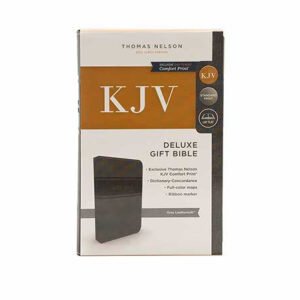 KJV Holy Bible: Deluxe Gift, Gray Leathersoft, Red Letter, Comfort Print: King James Version