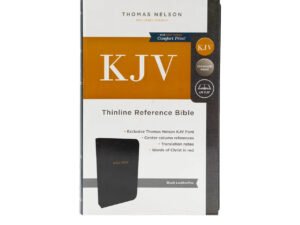 KJV Holy Bible: Thinline with Cross References, Black Leather-Look, Red Letter, Comfort Print: King James Version