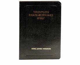 KJV Thompson Chain Ref Bible Gold Edge