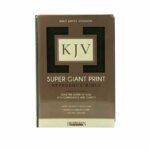 KJV Super Giant Print Reference Bible (Imitation Leather, Black, Indexed, Red Letter)