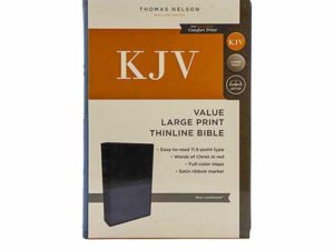 KJV Holy Bible: Value Large Print Thinline, Blue Leathersoft, Red Letter, Comfort Print: King James Version
